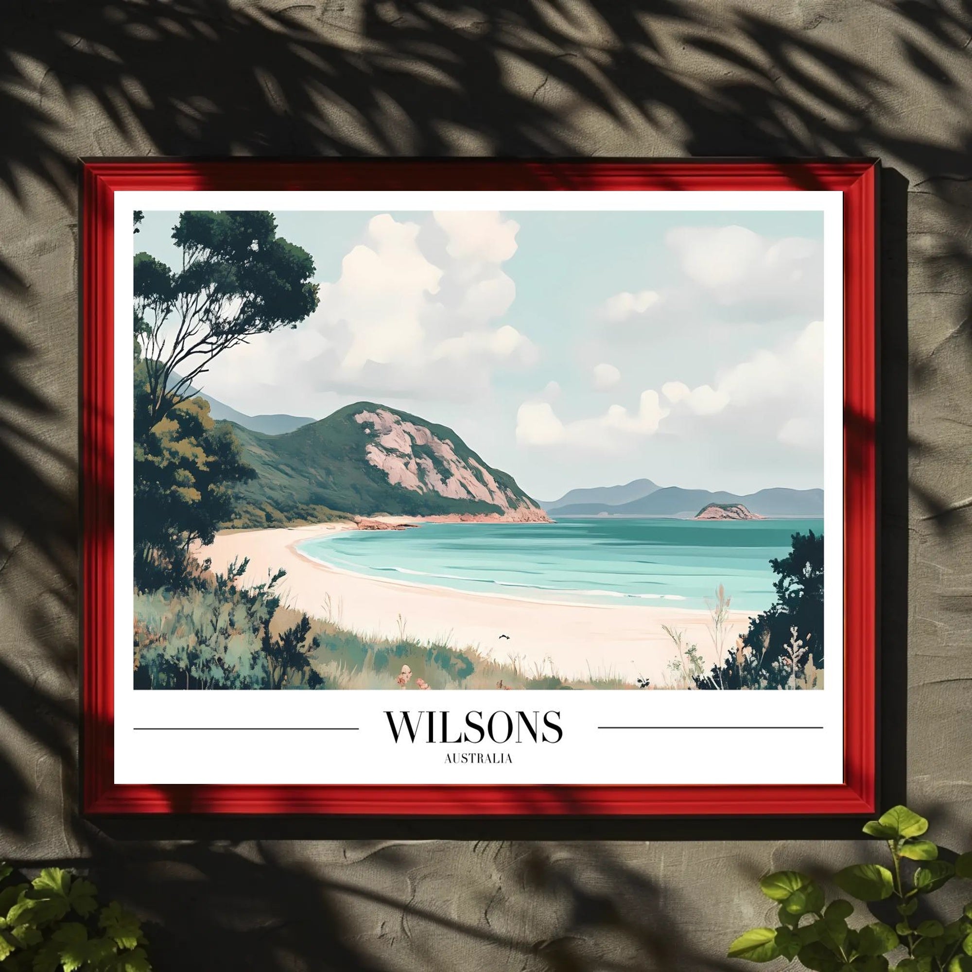 Serene Coastal Landscape Travel Poster