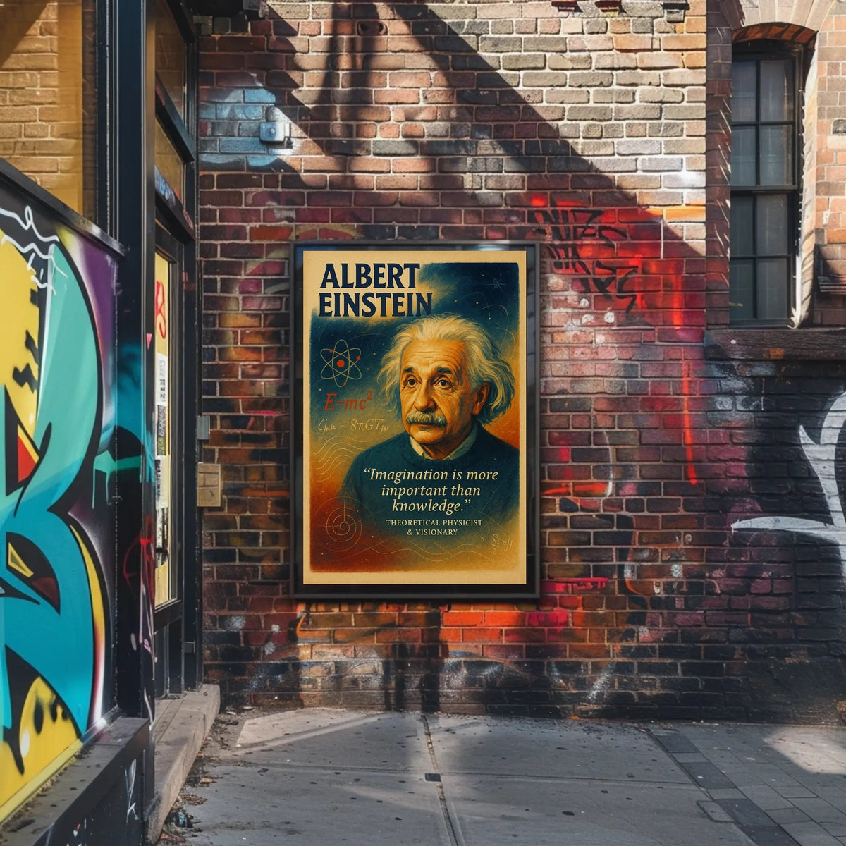 Albert Einstein Theoretical Physicist Visionary Poster