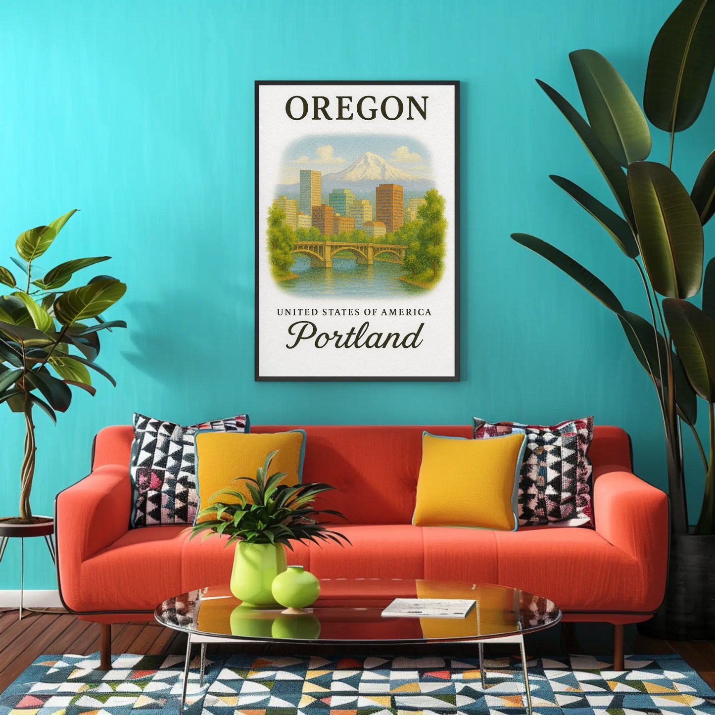 Oregon, Portland Signature Series Vintage Travel Poster