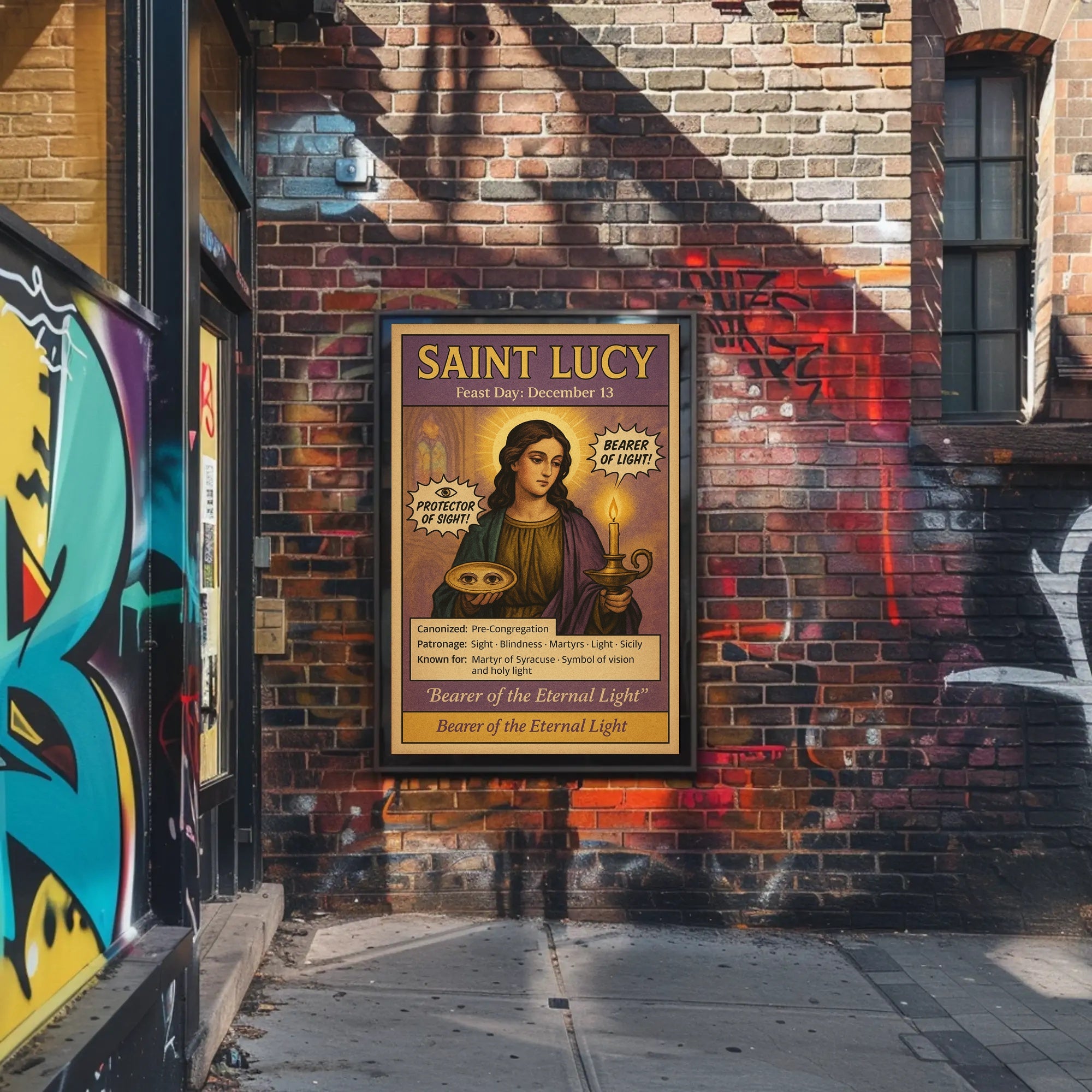 Saint Lucy Bearer of Light Poster