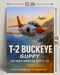T-2 Buckeye The North American Safety Jet Poster PosterGoat