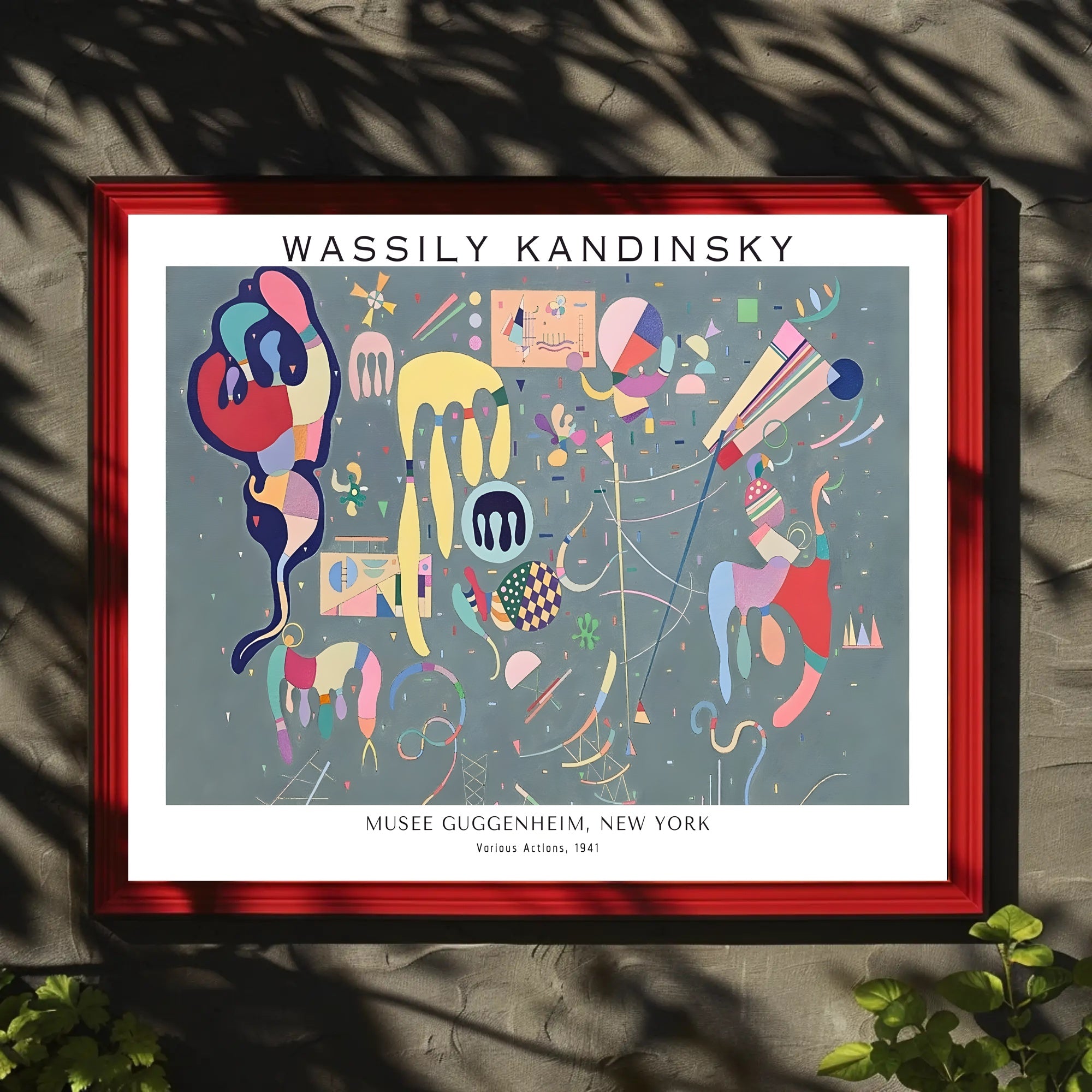 Wassily Kandinsky Various Actions Poster