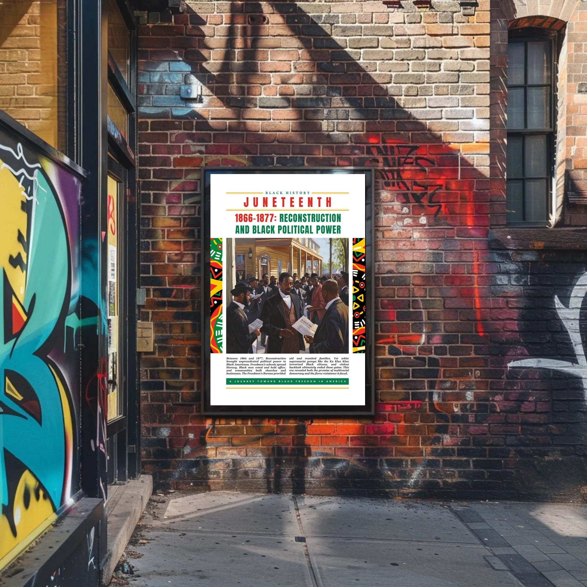 Black History Juneteenth Celebration Cultural or Heritage Poster