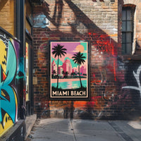 Miami Beach Sunset Poster