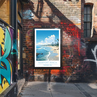 Newport Beach Scenic Illustration Poster