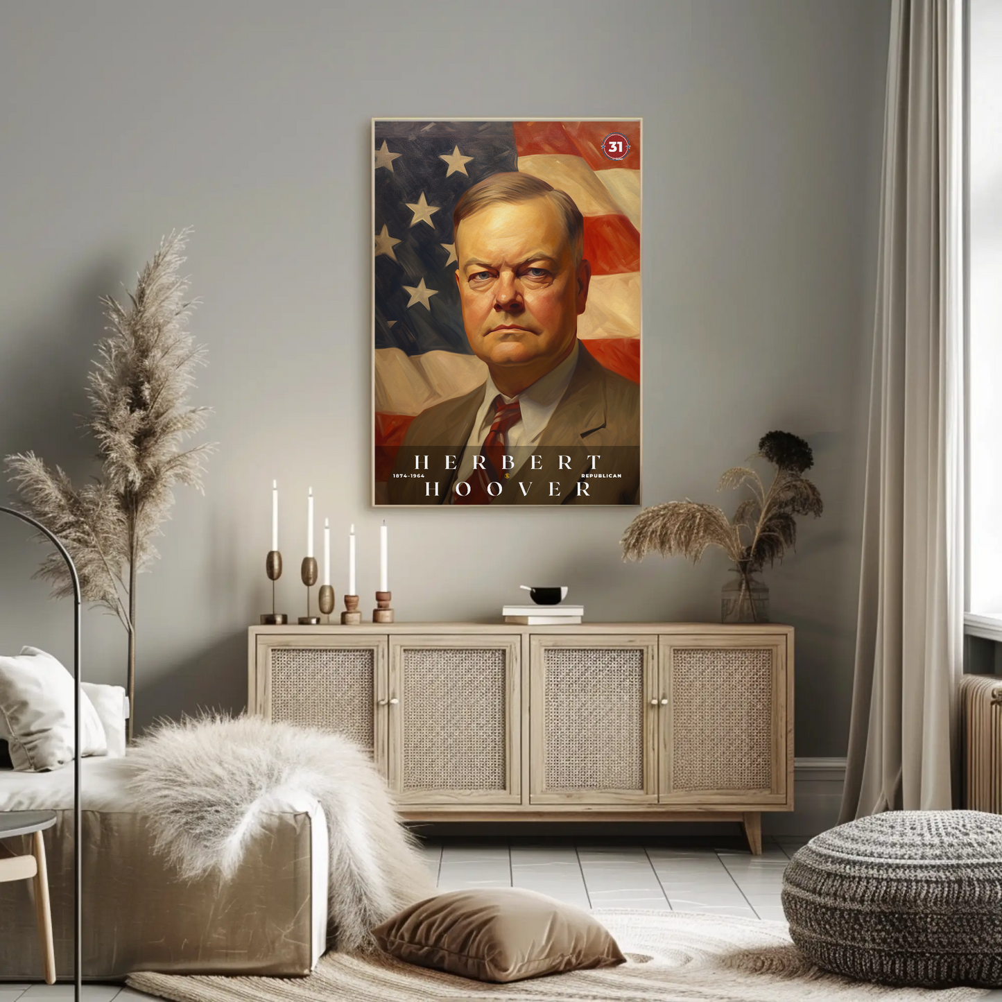Herbert Hoover 31st President Of The United States Portrait