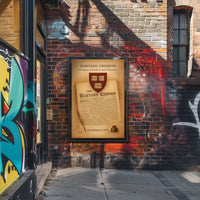 Harvard Crimson A Legacy of Intellect and Influence Poster
