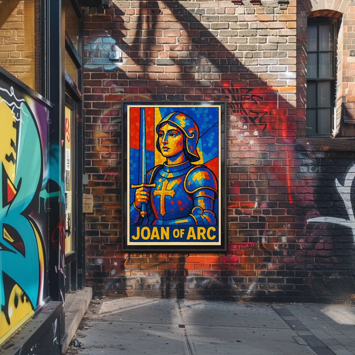 Joan Of Arc A Stained Glass Tribute Poster