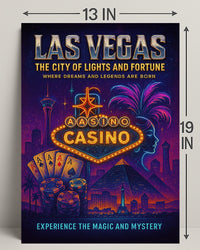 Las Vegas - The City of Lights and Fortune Poster PosterGoat
