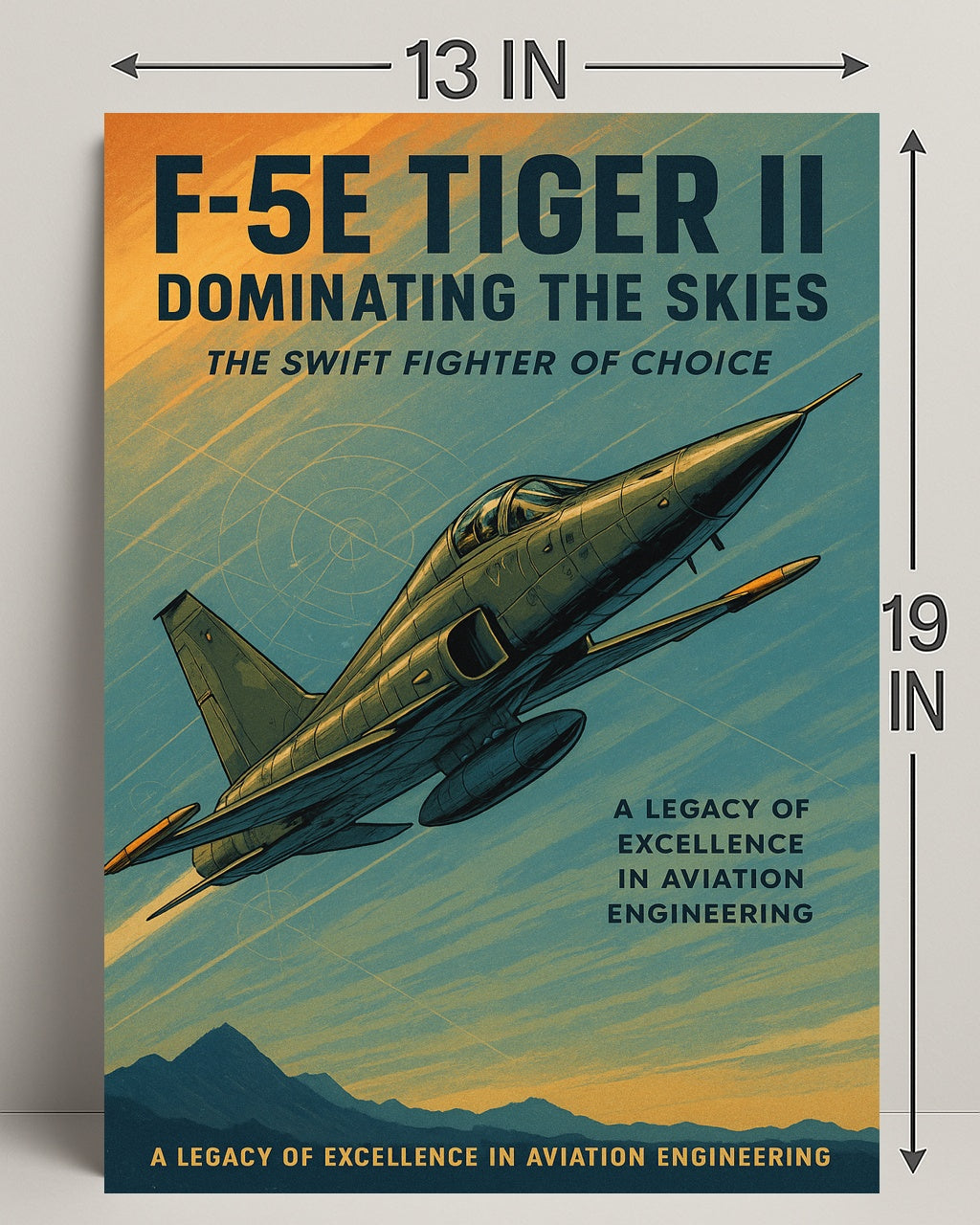 F-5E Tiger II Dominating the Skies Poster PosterGoat