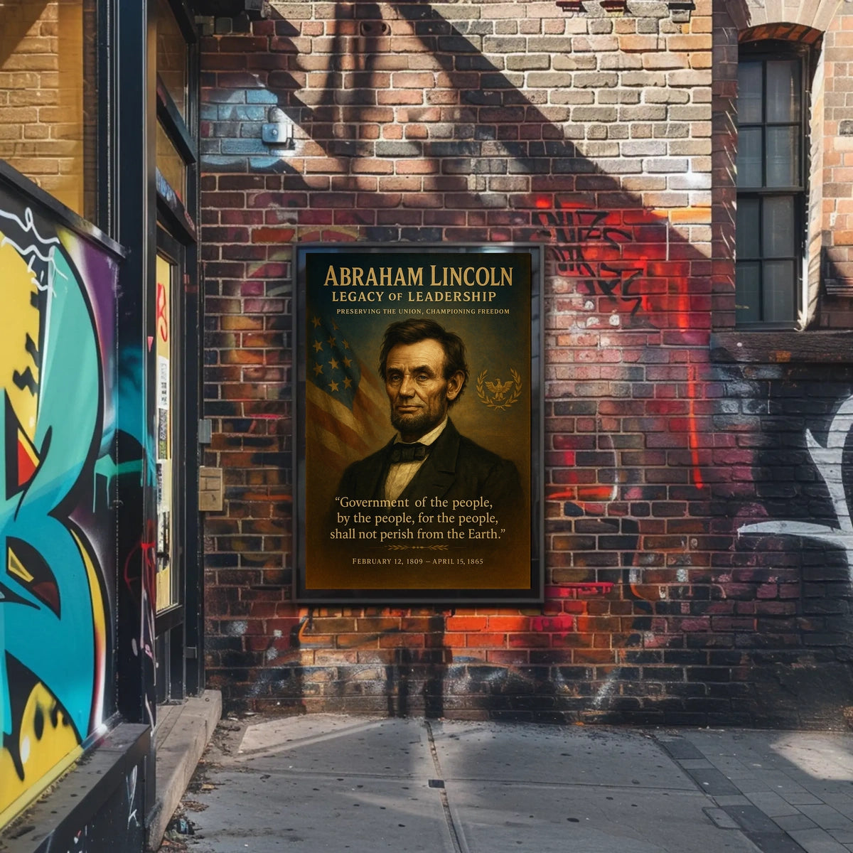 Abraham Lincoln Legacy of Leadership Poster