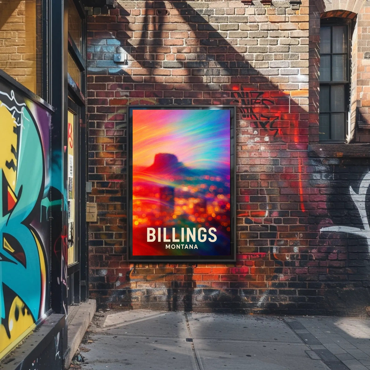 Vibrant Billings, Montana Poster