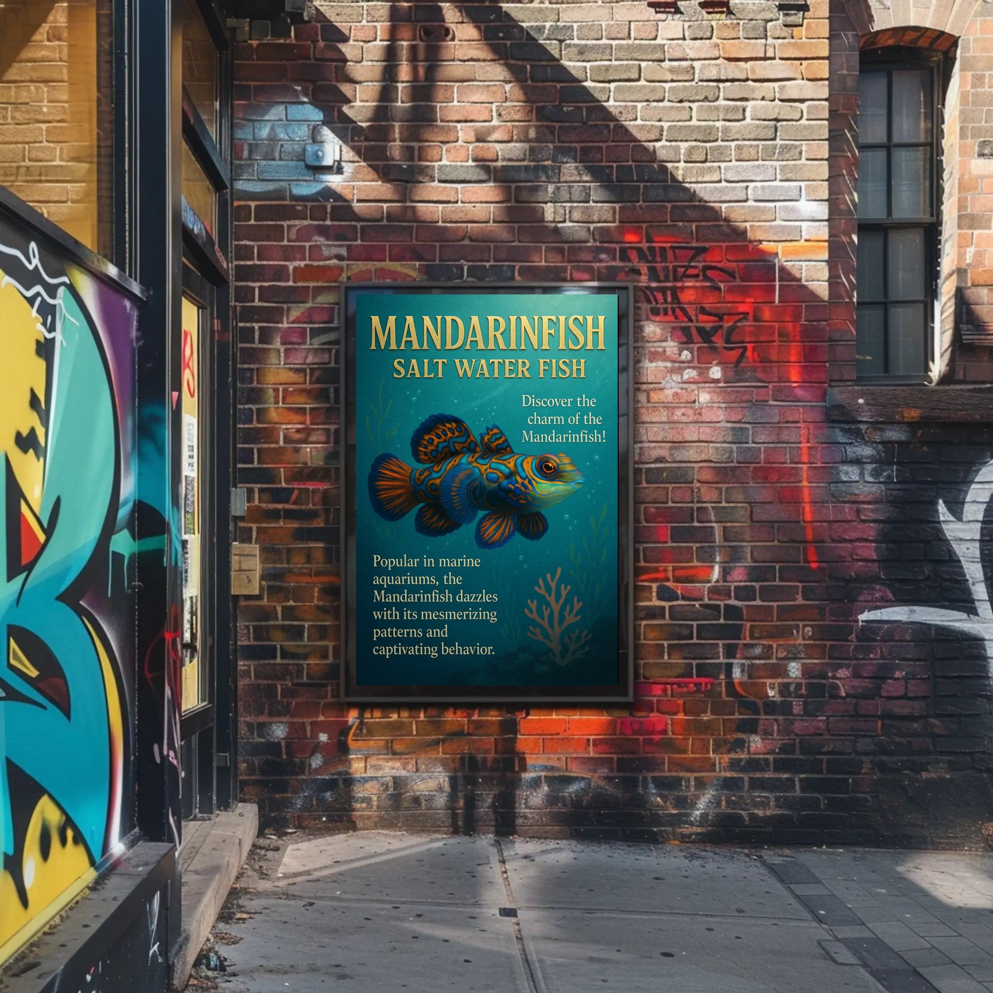 Discover the Charm of the Mandarinfish Poster