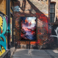 Mystical Lava Landscape Poster PosterGoat