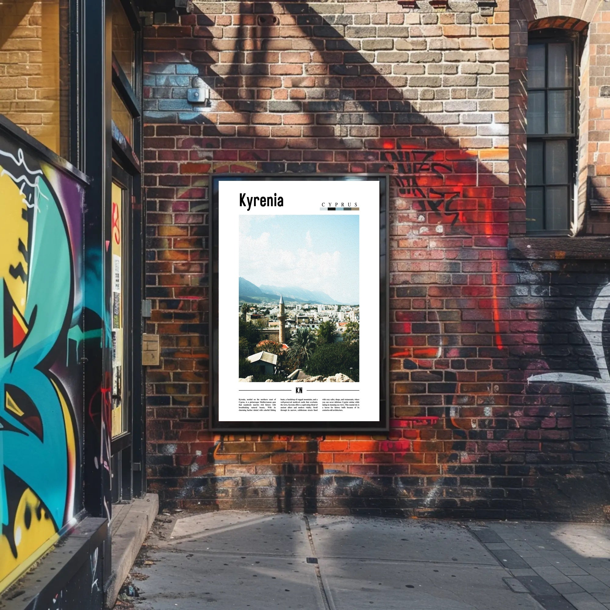 Kyrenia Mediterranean Escape Travel Poster PosterGoat