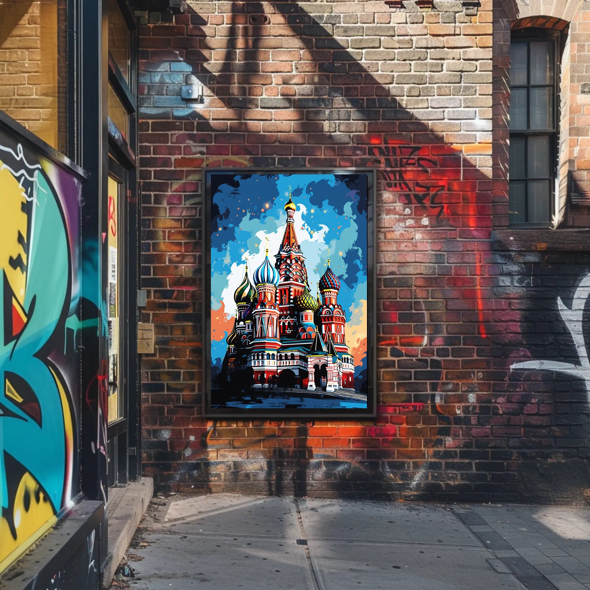 St. Basil's Cathedral Vibrant Cultural Heritage Poster