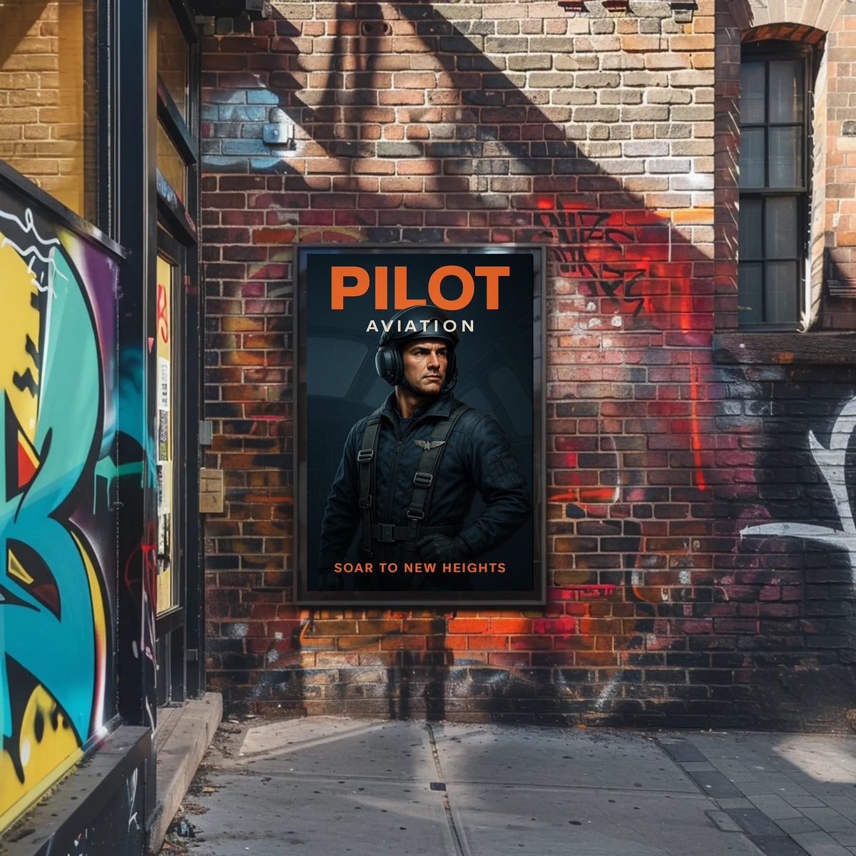 Pilot Aviation Soar to New Heights Poster