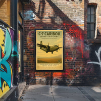 C-7 Caribou Legacy In Flight Poster Art PosterGoat