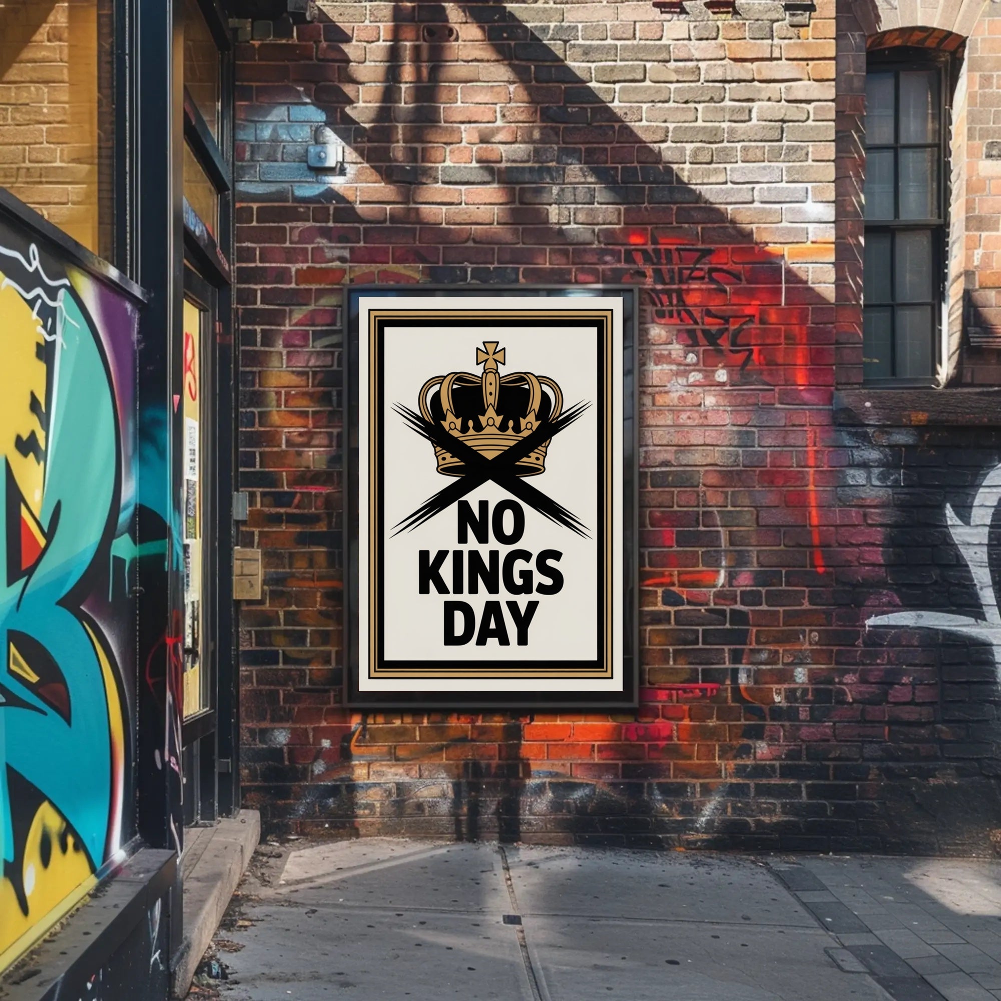 No Kings Day Anti-Monarchy Political or Propaganda Poster