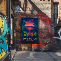 Burlington Vermont at Sunset Poster