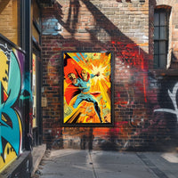 Dynamic Heroic Charge Poster