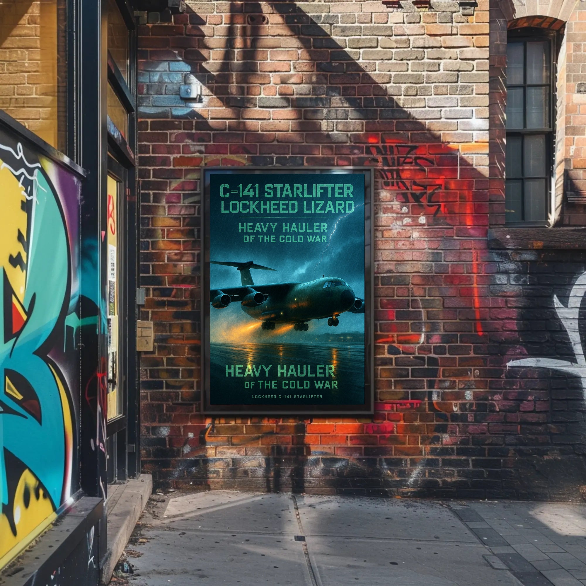 Lockheed C-141 Starlifter - Heavy Hauler of the Cold War Poster PosterGoat