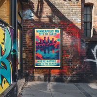 Minneapolis, MN City of Lakes Poster
