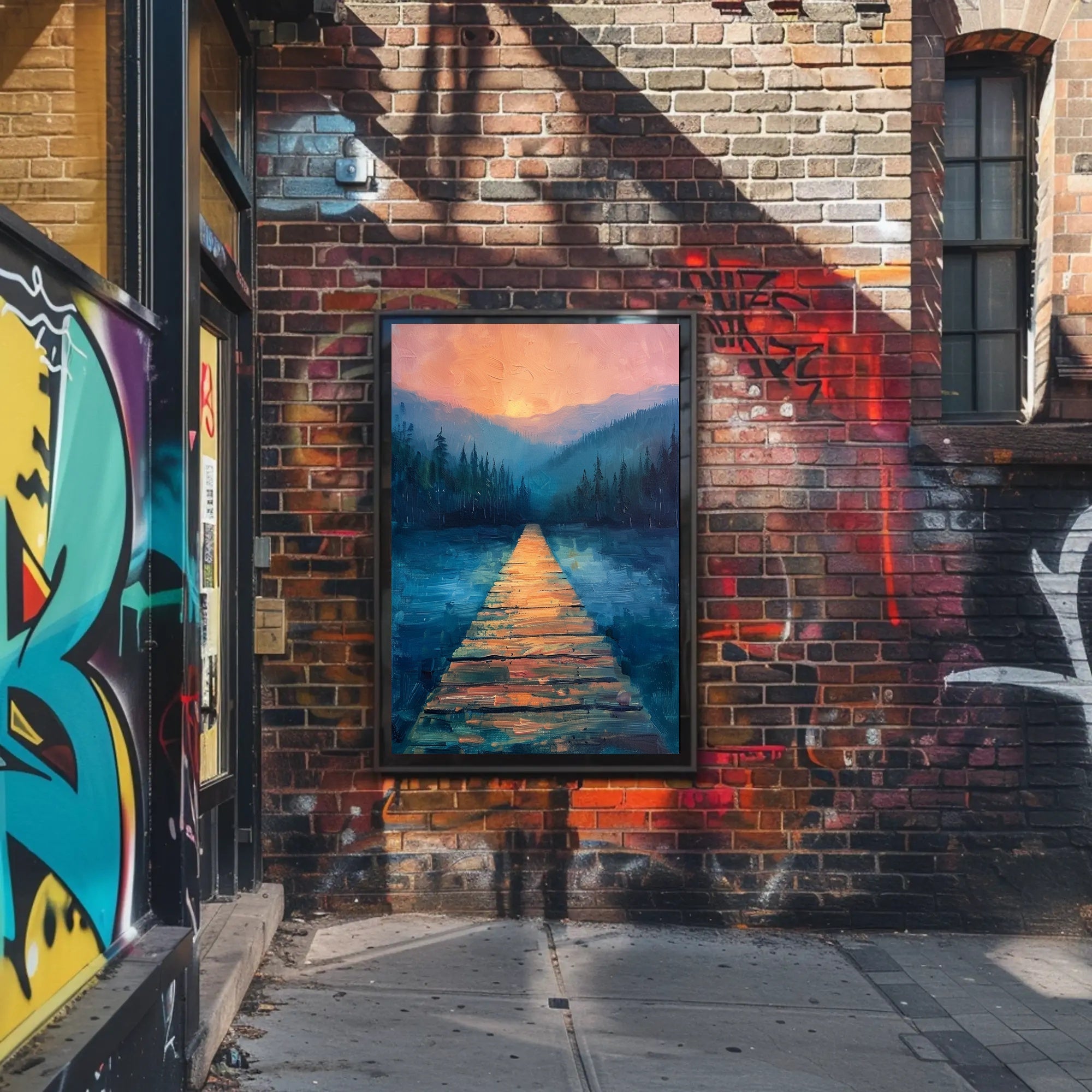 Serene Dreamlike Landscape Art Print - Abstract or Artistic Poster PosterGoat