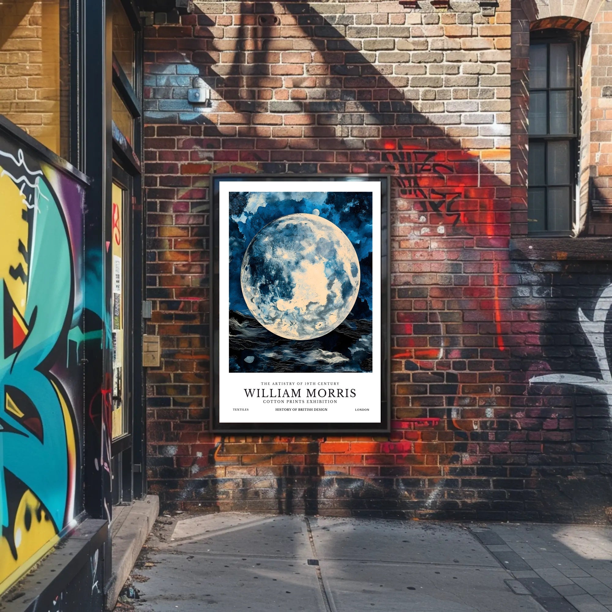 William Morris Cotton Prints Exhibition Poster