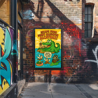 Escape from Funny Alligator Alcatraz Poster PosterGoat