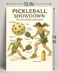 Pickleball Showdown Poster PosterGoat