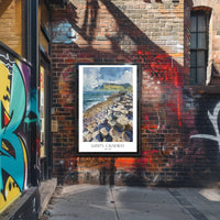 Giant's Causeway Wonder: Irish Landscape Travel Poster PosterGoat