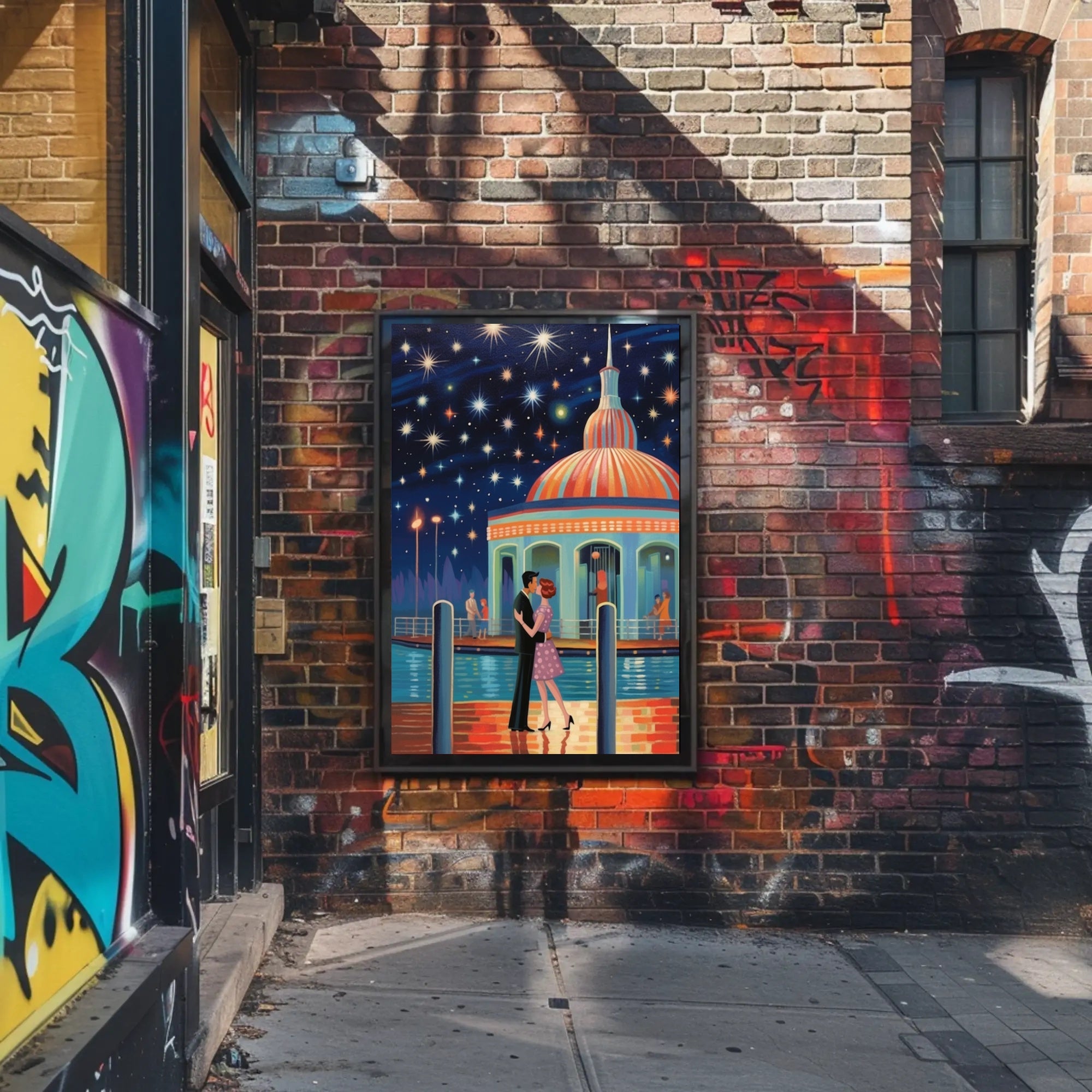 Starry Night Romance Poster