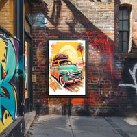 Vintage Road Trip Adventure Poster