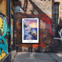 Mykonos Sunset Dreaming Travel Poster PosterGoat