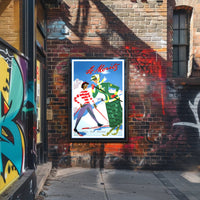 Vintage St. Moritz Skiers Travel Poster PosterGoat