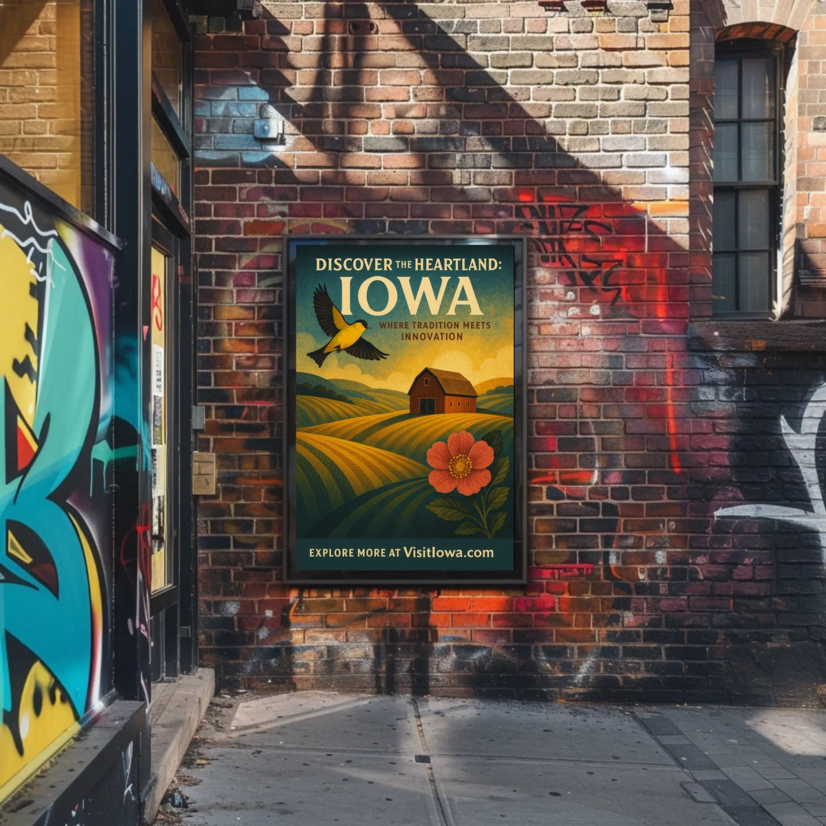 Discover the Heartland Iowa Poster