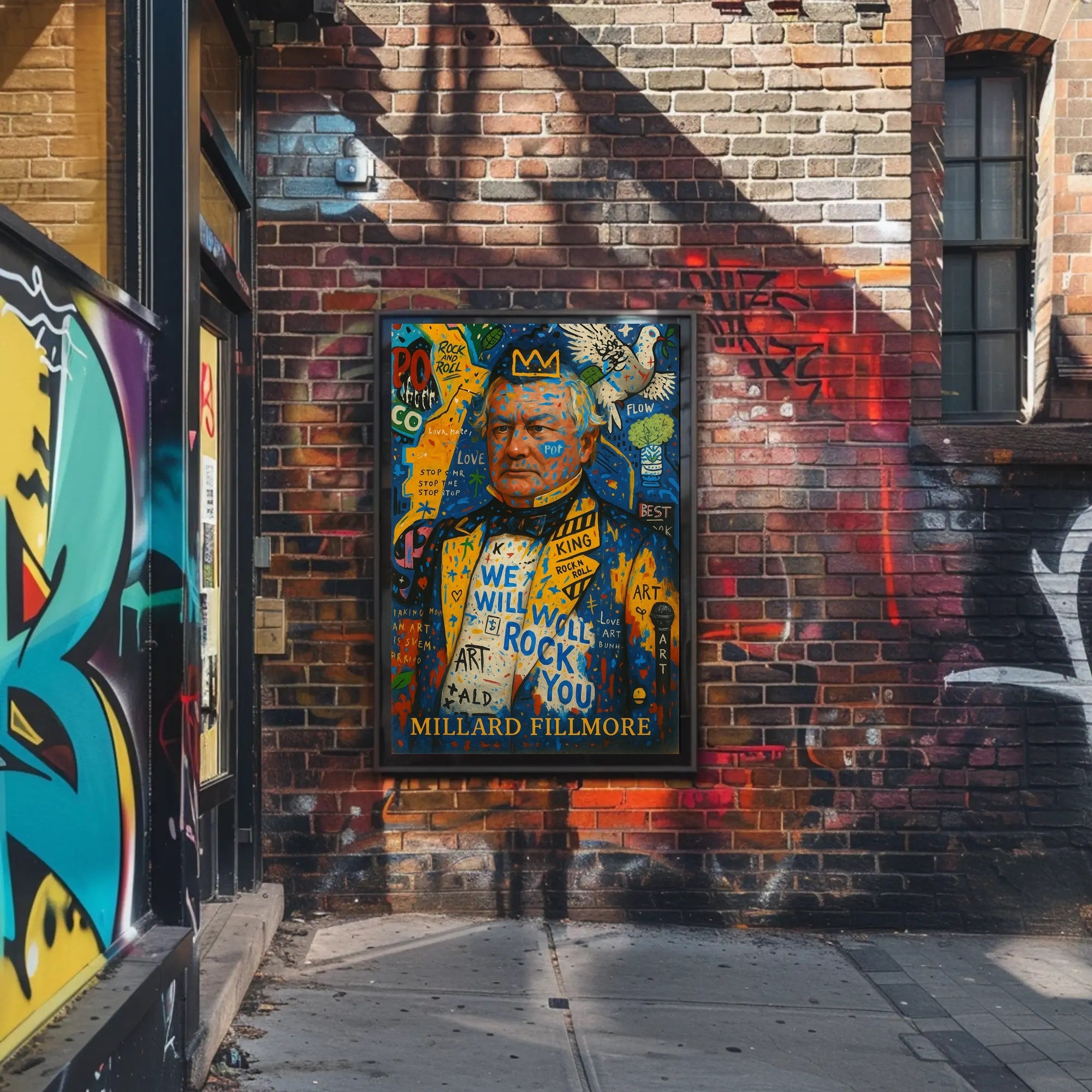 Millard Fillmore Abstract Artistic Poster