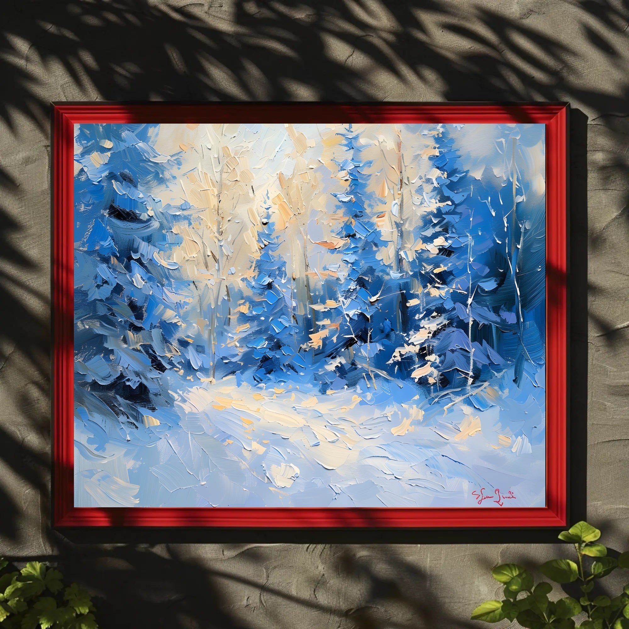 Winter's Tranquil Palette Poster