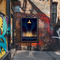New York Central Building NYC Poster Vintage Wall Art