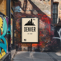 Denver Skyline Est. 1858 Poster