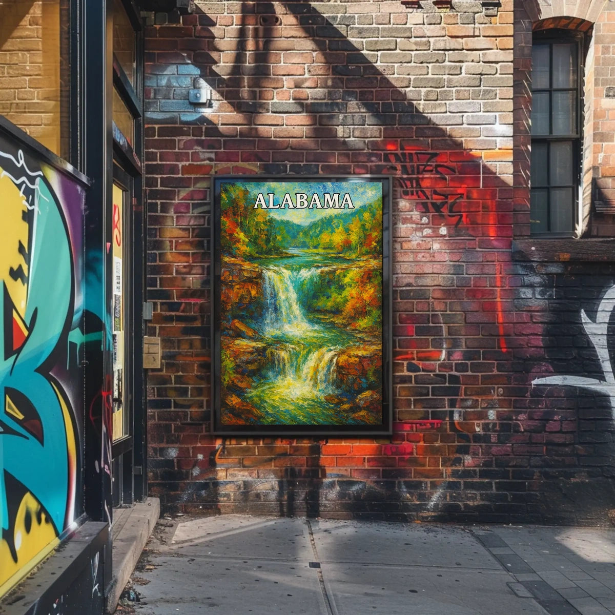 Alabama Waterfall Poster