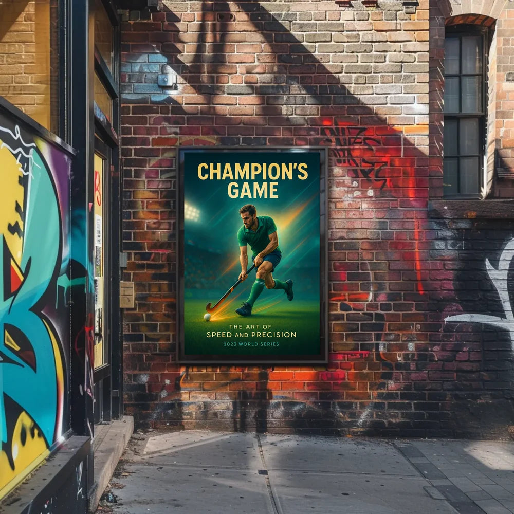 Champion's Game Action-Packed Sports Poster PosterGoat