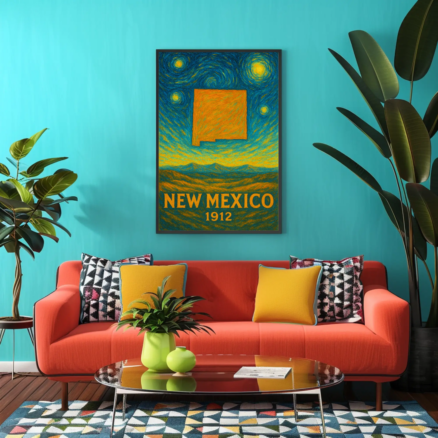 New Mexico Starry Night Poster