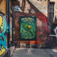 Pickleball Game On Poster