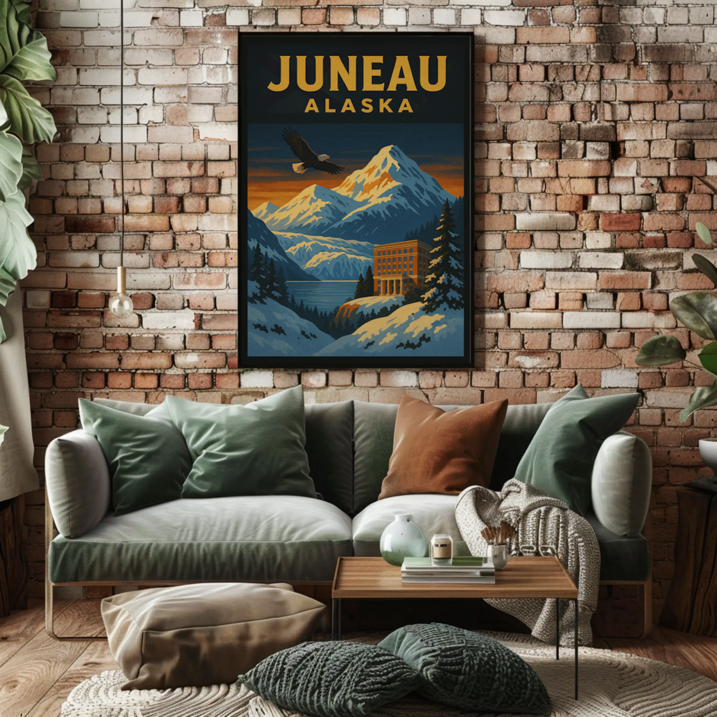 Juneau's Majestic Wilderness Adventure Travel Poster