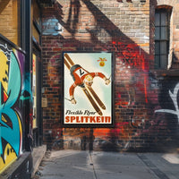 Vintage Skiing Adventure Poster - Sports Poster PosterGoat