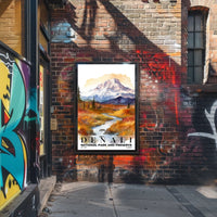 Denali Watercolor Wall Art Poster