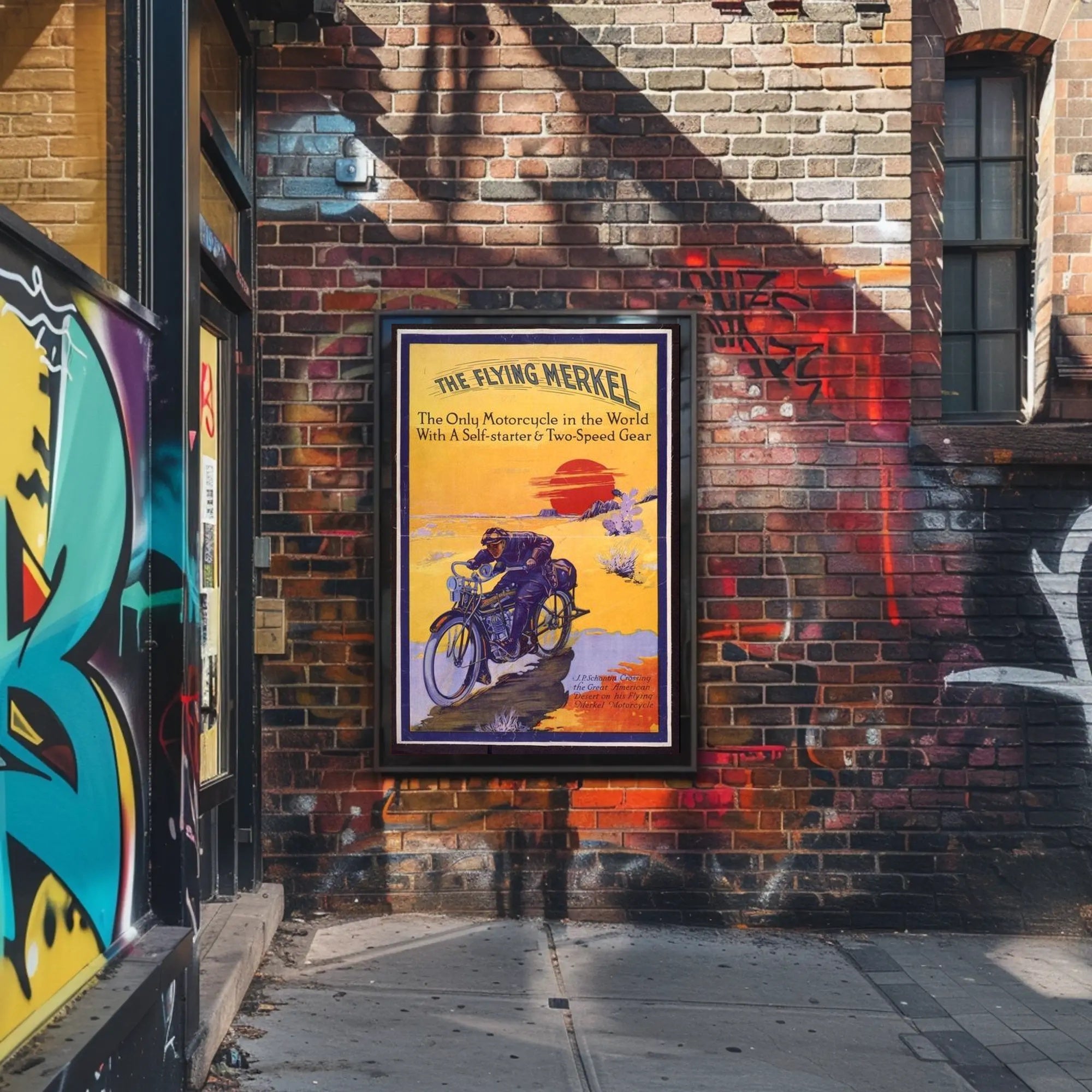 The Flying Merkel Poster PosterGoat