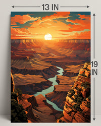 Grand Canyon Sunset Poster
